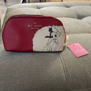 NEW WITH TAGS - Kate Spade Dalmatian makeup bag